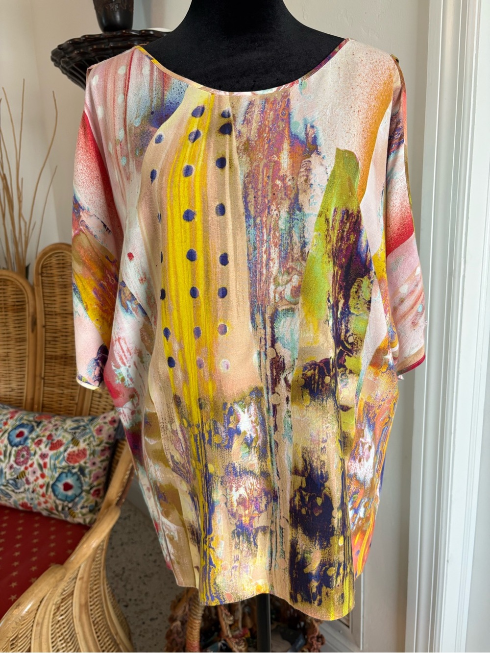JAMS WORLD Colorful 3/4 Sleeve tunic! New. Never worn!